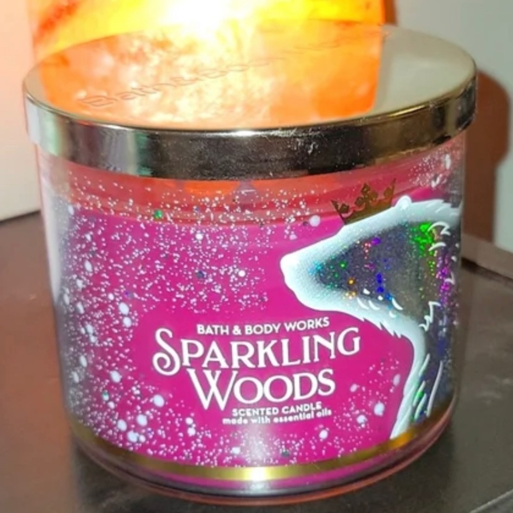 Bath and Body Works Sparkling Woods 3 wick Candle